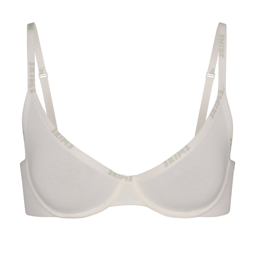 Skims Cotton Logo Demi Bra in Marble - 38G (DDDD)